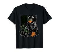 Cyber Linux Hacker Penguin Sviluppatore del Mondo virtuale Maglietta