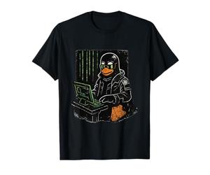 Cyber Linux Hacker Penguin Sviluppatore del Mondo virtuale Maglietta