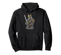 Cyber Samurai Mecha Tech Warrior Felpa con Cappuccio