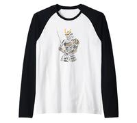 Cyber Samurai Mecha Tech Warrior Maglia con Maniche Raglan
