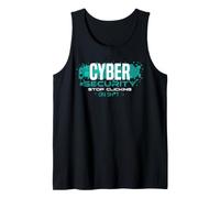 Cyber Security Awareness Divertente IT PRO Stop Clic Citazione Canotta