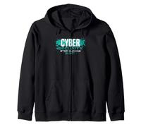 Cyber Security Awareness Divertente IT PRO Stop Clic Citazione Felpa con Cappuccio