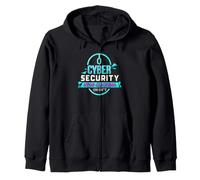 Cyber Security Awareness Divertente IT PRO Stop Clic Citazione Felpa con Cappuccio
