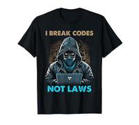 Cyber Security Code Breaker Etico Hacker Umorismo Maglietta