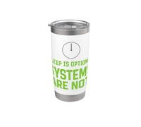 Cyber Security Cybersecurity Hacker etico Sicurezza IT Bicchiere termico in acciaio inox doppia parete
