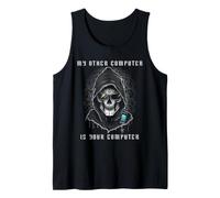 Cyber Security Hacker Cranio Etico Computer Privacy Umorismo Canotta