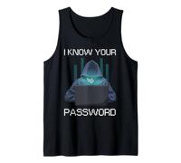 Cyber Security Password Umorismo Hacker etico IT PRO Meme Canotta