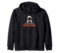 Cyber Security Phishing Consapevolezza Divertente IT Humor Citazione Felpa con Cappuccio