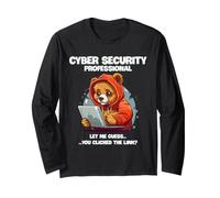 Cyber Security Professional Link Fare clic sulla consapevolezza Umorismo Maglia a Manica