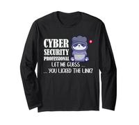 Cyber Security Professional Link Fare clic sulla consapevolezza Umorismo Maglia a Manica