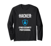 Cyber Security Professionale Sicurezza Online Hacker etici Maglia a Manica