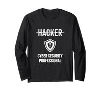 Cyber Security Professionista Job Titolo Hacker Tech Maglia a Manica
