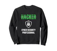 Cyber Security Professionista Titolo di lavoro Hackers Tech Felpa