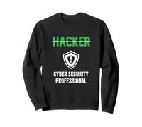 Cyber Security Professionista Titolo di lavoro Hackers Tech Felpa