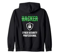 Cyber Security Professionista Titolo di lavoro Hackers Tech Felpa con Cappuccio