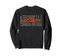 Cyber Security Word Cloud IT InfoSec Minaccia Termini Progettazione Felpa