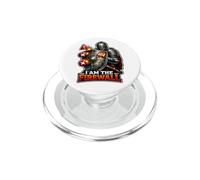 Cyber Sentinel Knight protegge il tuo regno digitale PopSockets PopGrip per MagSafe