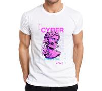 Cyber Street Style David Statue Giappone Y2K - Maglietta da uomo, bianco, 3XL