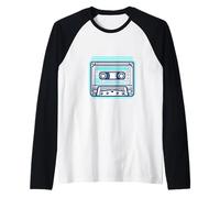 Cyber Synth Vaporwave Cassette: Anime Giapponese Estetica Maglia con Maniche Raglan