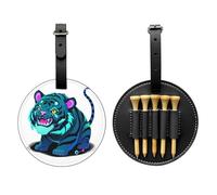 Cyber Tiger Circuit - Borsa portaoggetti per tee da golf, facile da trasportare e più efficiente per giocare a golf, colore: Nero