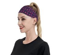Cyber Western Cowboy Sunset Print Fasce per donne e uomini - Fascia per capelli fasce per il sudore per corsa, calcio, palestra accessori