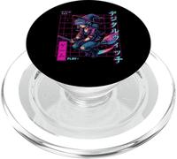 Cyber Witch Giapponese Vaporwave Gotico Gamer PopSockets PopGrip per MagSafe
