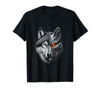 Cyber Wolf Hybrid: stile futuristico per gli appassionati di fantascienza Maglietta