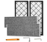 Cyberbeans Kit Filtro HEPA + a Carboni Attivi per Tesla Model Y Sostituzione del Condizionatore d'Aria dell'Abitacolo con Carbone Attivo 2020-2025, 2026, Accessori Juniper (Confezione da 4)