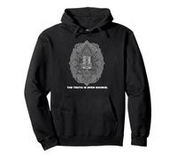 Cybernetic Archive Blueprint - The Truth IS Open Source Felpa con Cappuccio