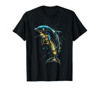 Cybernetic Dolphin - Futuristic Aquatic Tech Art Marca: Maglietta