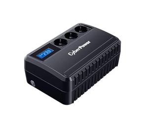 CyberPower BU650EU Line-Interactive UPS 650VA/360W LCD, AVR, USB, uscita (3) Schuko