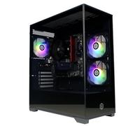 CyberpowerPC Wyvern Gaming PC - AMD Ryzen 5 8400F, Nvidia RTX 5060 Ti 8GB, 16GB RAM, 1TB NVMe SSD, 650W 80+ PSU, Wi-Fi, Windows 11, Prism Panoramic RGB Black
