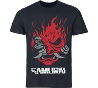 Cyberpunk 2077 Samurai BandMerch - Heavyweight Unisex T-Shirt Nero 100% Cotone Regular
