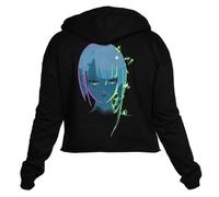 Cyberpunk Edgerunners Neon Lucy Crop Felpa Con Cappuccio L Felpa Devplus