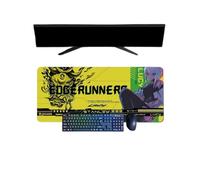 Cyberpunk Edgerunners - Tappetino per mouse XXL, 800 x 300 mm, tappetino per mouse tastiera da gioco impermeabile e 3 mm, base in gomma antiscivolo, superficie strutturata