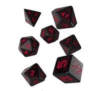 Q Workshop cyberpunk red essential dice set multicolore