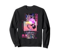 Cyberpunk giapponese anime in Retro 90s Cyberpunk Vaporwave Felpa