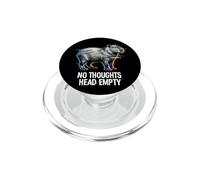 Cyberpunk Glitch Vaporwave No Thoughts Empty Capybara Vibes PopSockets PopGrip per MagSafe