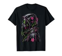 Cyberpunk Maschera Antigas Biohazard Goth Punk Y2K Regali Maglietta