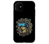 Cyberpunk Medusa VR Headset Divertente Mitologia Greca Gamer Art Custodia per iPhone 11