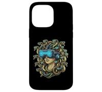 Cyberpunk Medusa VR Headset Divertente Mitologia Greca Gamer Art Custodia per iPhone 14 Pro Max