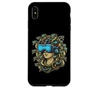 Cyberpunk Medusa VR Headset Divertente Mitologia Greca Gamer Art Custodia per iPhone XS Max