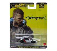 CYBERPUNK Modello Auto Porsche 911 Turbo DieCast Scala 1/64 Hot Wheels HXD95