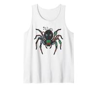 Cyberpunk Ragno Meccanico con Elementi Circuiti Canotta