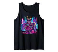 Cyberpunk Scoiattolo Samurai Anime Giapponese Guerriero Otaku Canotta