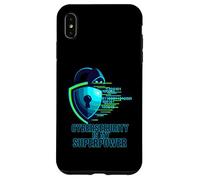 Cybersecurity Is My Superpower IT Tech Hacker Custodia per iPhone XS Max