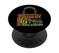 Cybersecurity Password Blocca la sicurezza del computer PopSockets PopGrip Adesivo