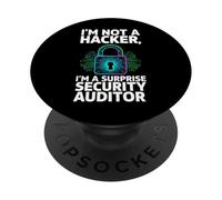 Cybersecurity Pen Tester Not A Hacker Security Auditor PopSockets PopGrip Adesivo