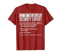 Cybersecurity Professional - Cybersecurity Definition Codificatore Maglietta