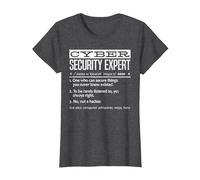 Cybersecurity Professional - Cybersecurity Definition Codificatore Maglietta, Donna, Grigio Scuro, L